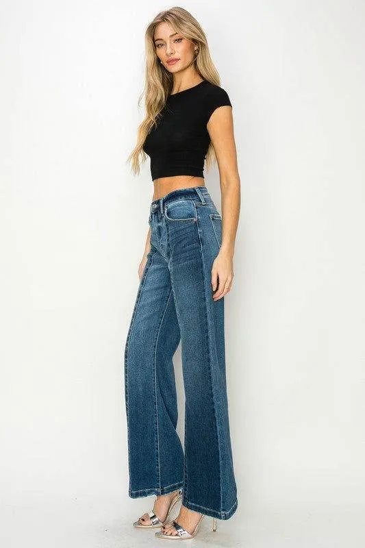 Artemis Vintage High Rise Relaxed Flare Jeans