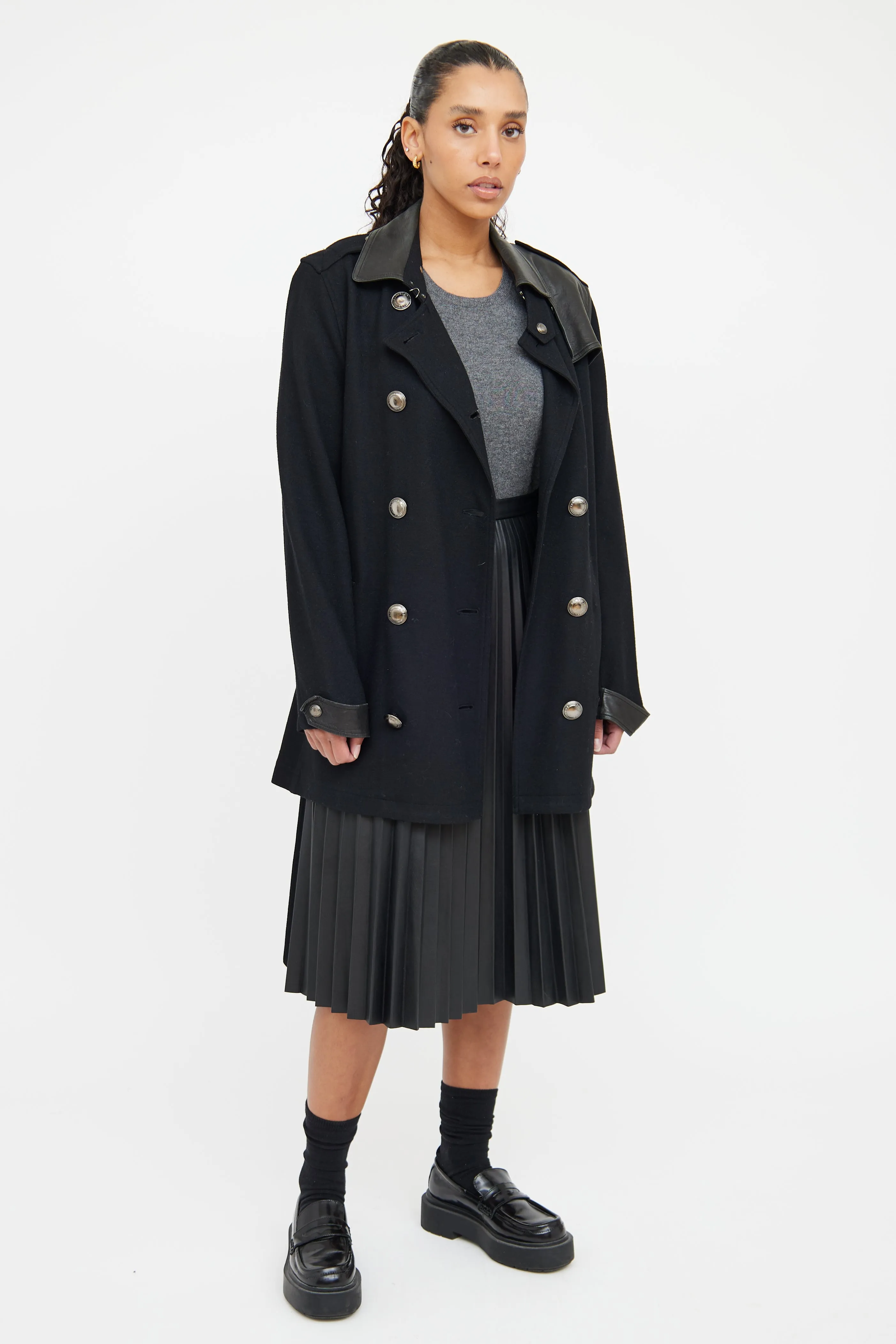 Brit Double Breasted Wool Jacket