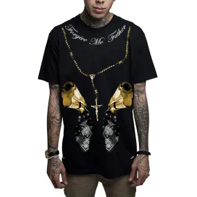 Confessions GOLD Black Mens T-Shirt