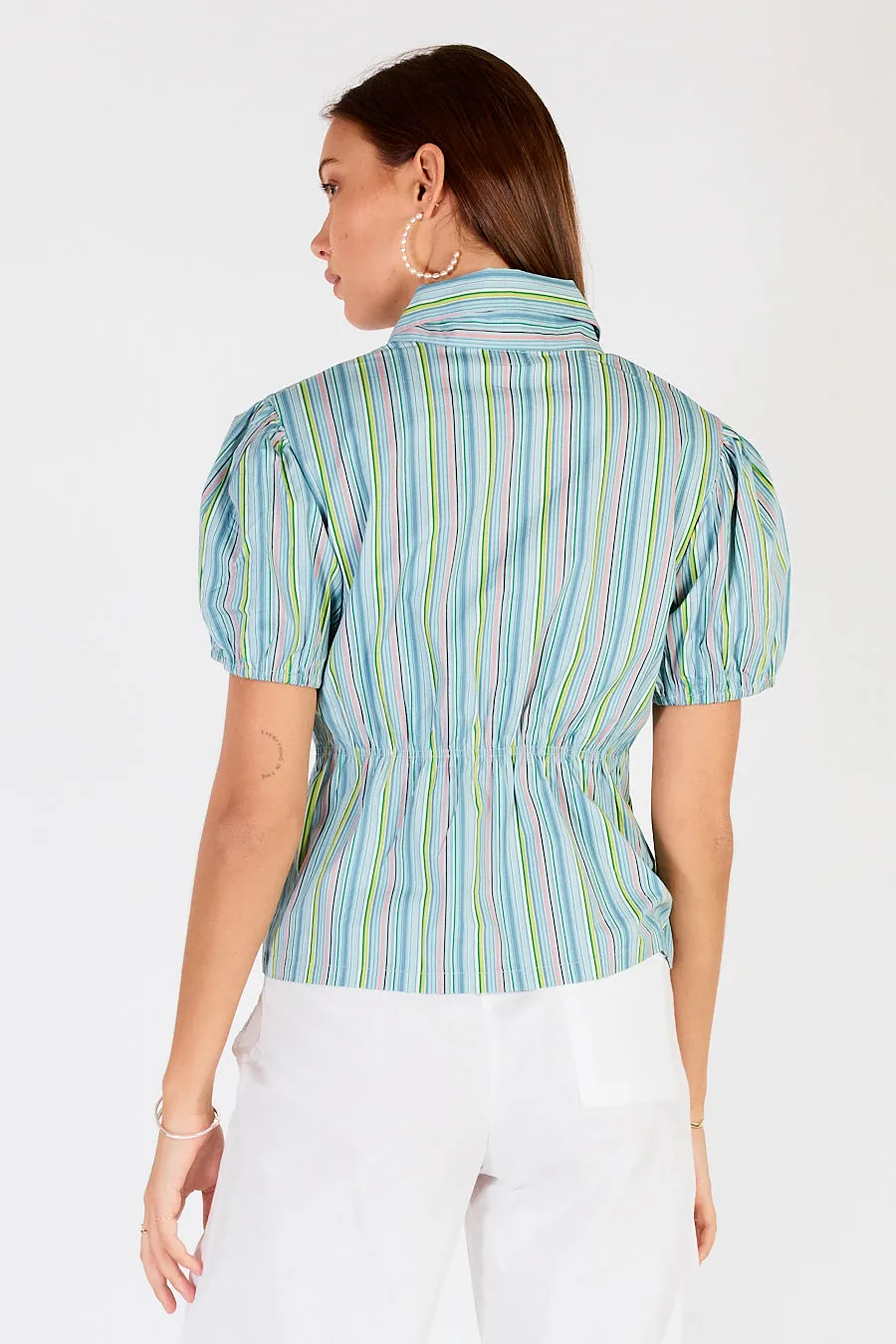 Cowgirl Surfer Pastille Top Blue