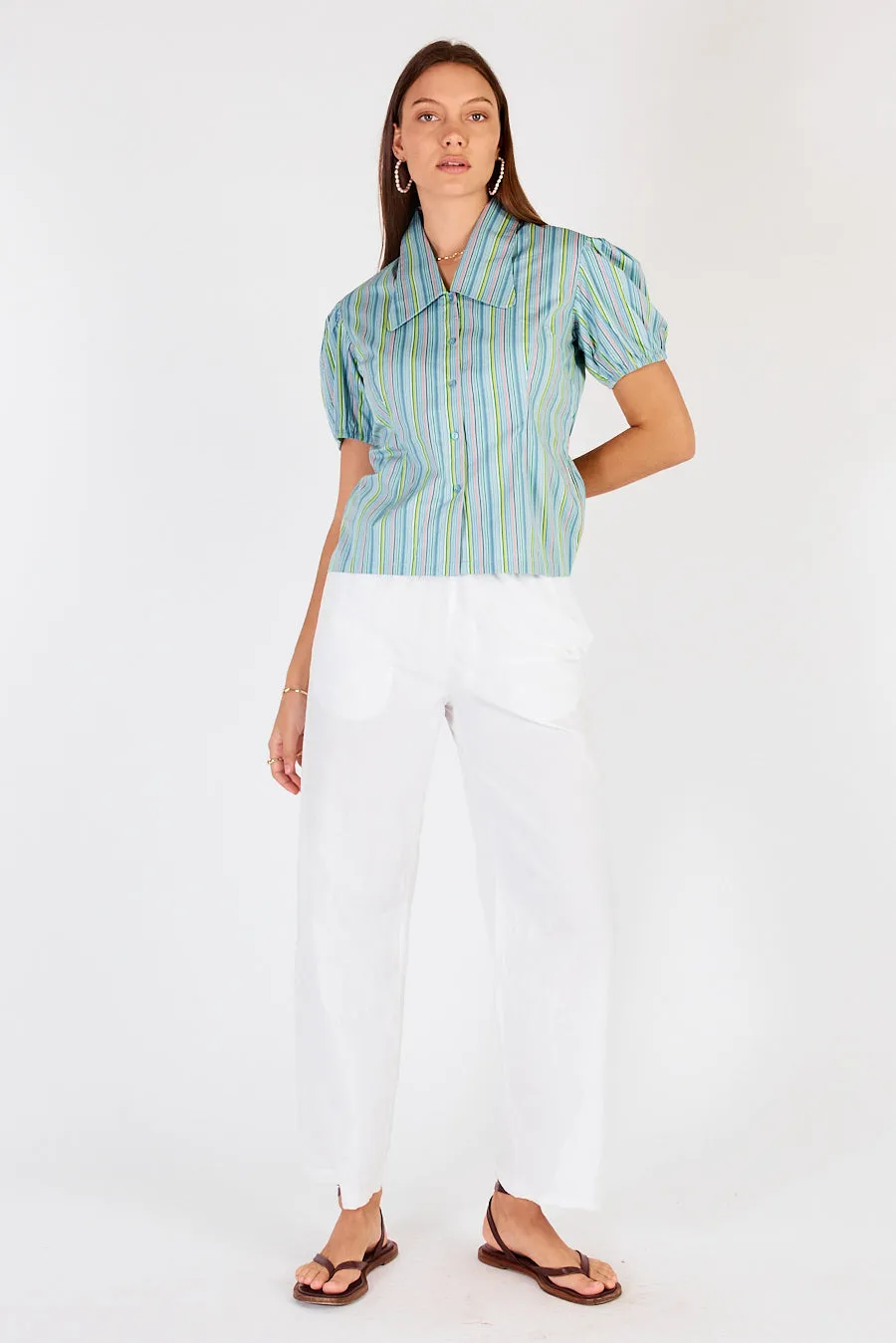 Cowgirl Surfer Pastille Top Blue