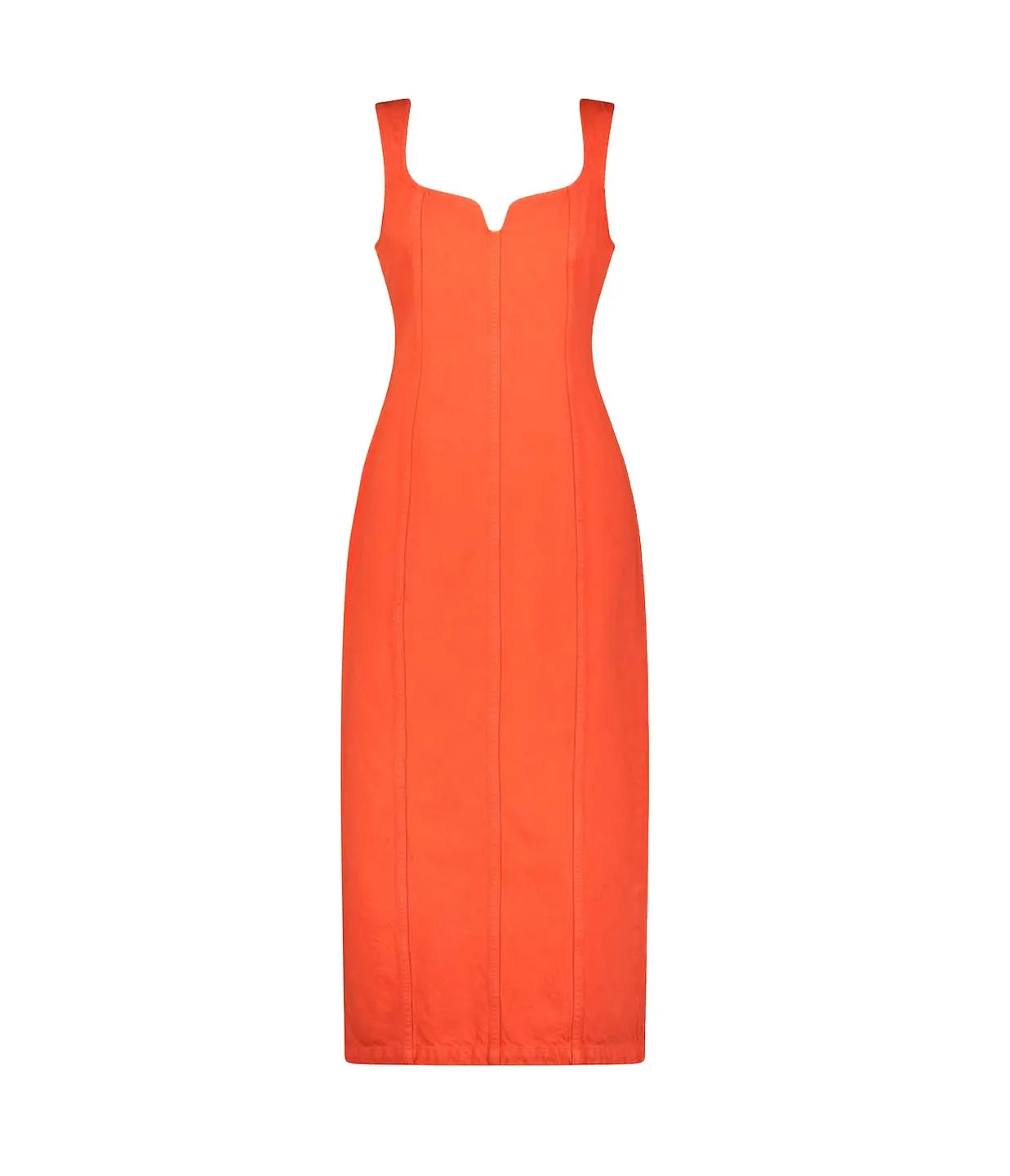 Indya Denim Maxi Dress in Poppy