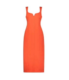 Indya Denim Maxi Dress in Poppy
