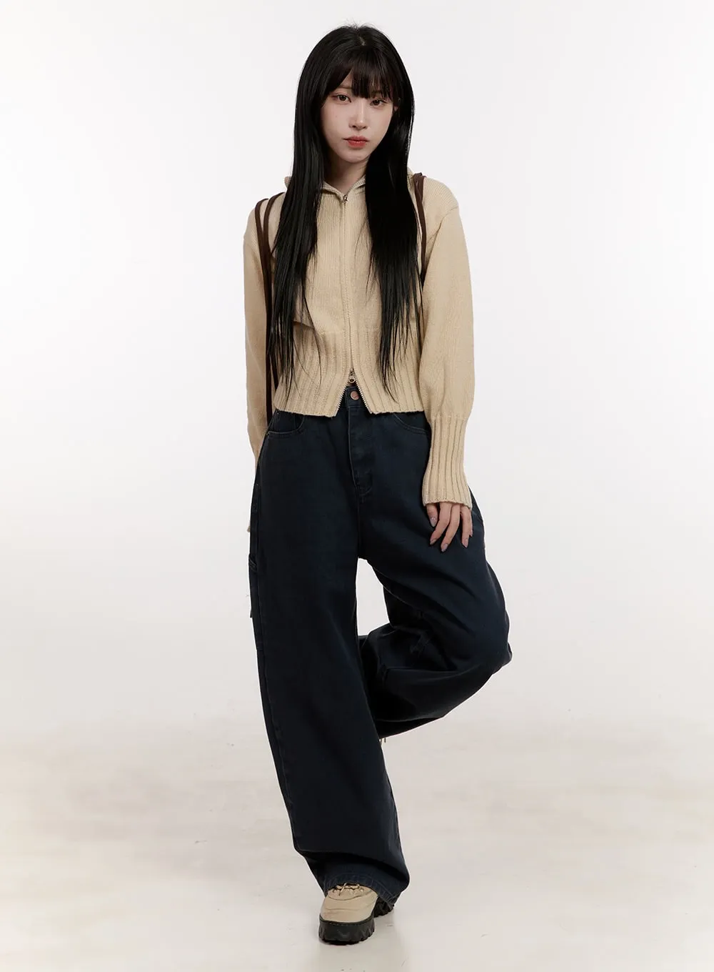Kat Oversized Wide-Fit Carpenter Jeans CJ531