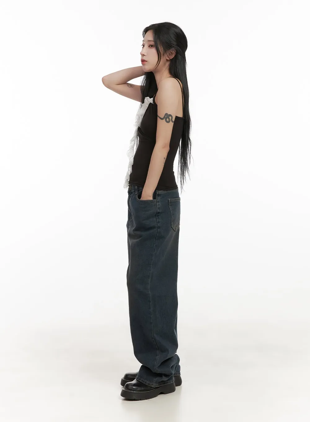 Luna Denim Wide-Leg Jeans CD406