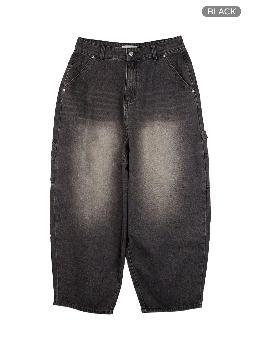 Men's Carpenter Wide Leg Denim Jeans CO408