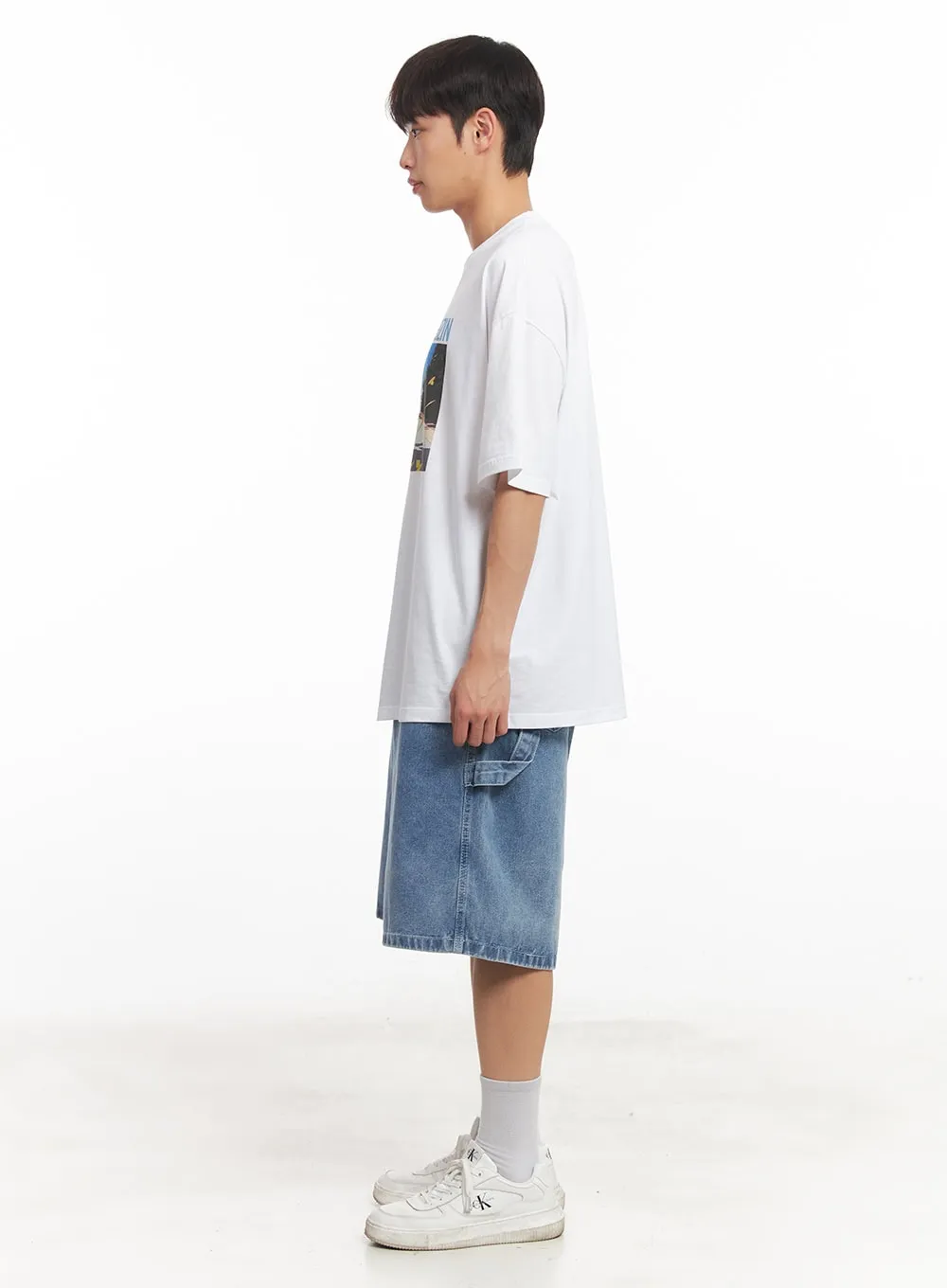 Men's Wide-Fit Carpenter Jorts IA521