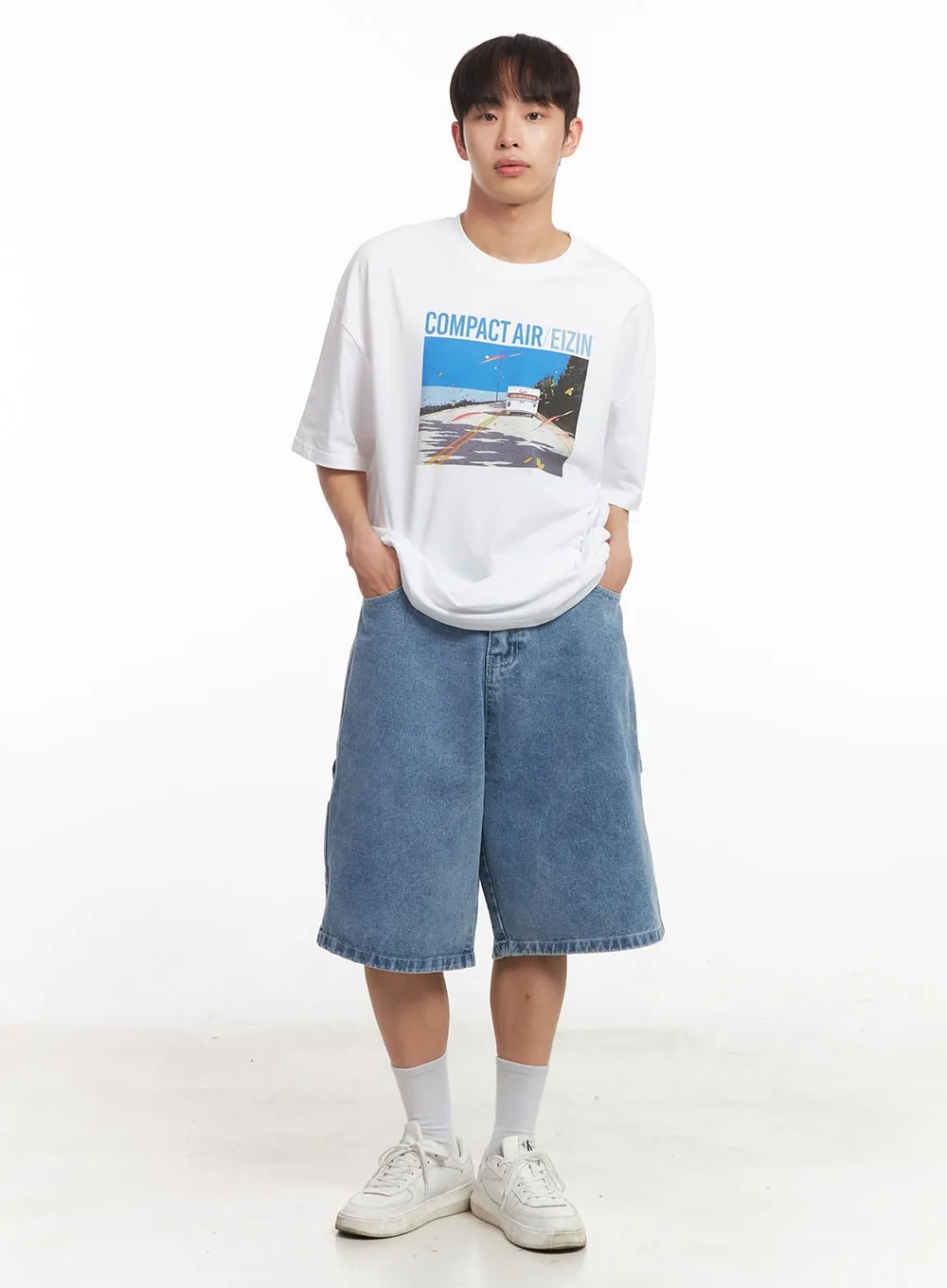 Men's Wide-Fit Carpenter Jorts IA521