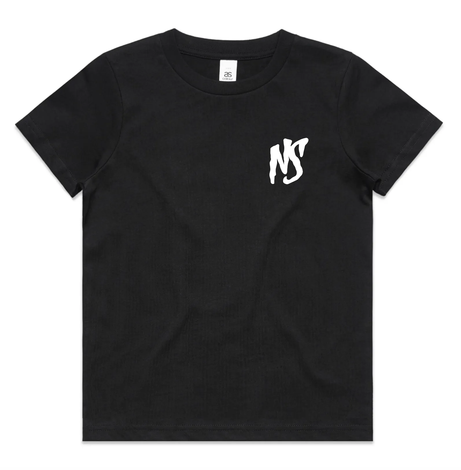 NS Kids Logo Tee Black/White