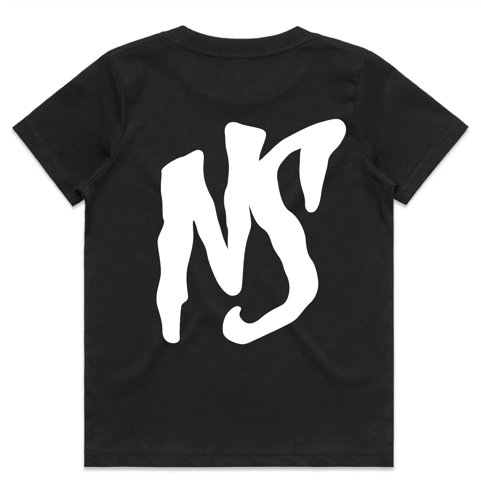 NS Kids Logo Tee Black/White