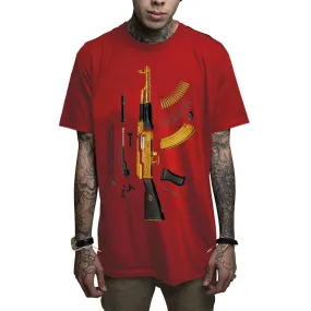 Plated Red Mens T-Shirt