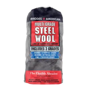 Rhodes American 10121114 Assorted Steel Wool Pads, 12-Pack