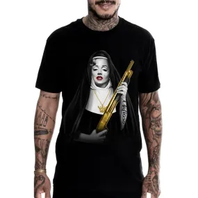 Sister Monroe GOLD Black Mens T-Shirt