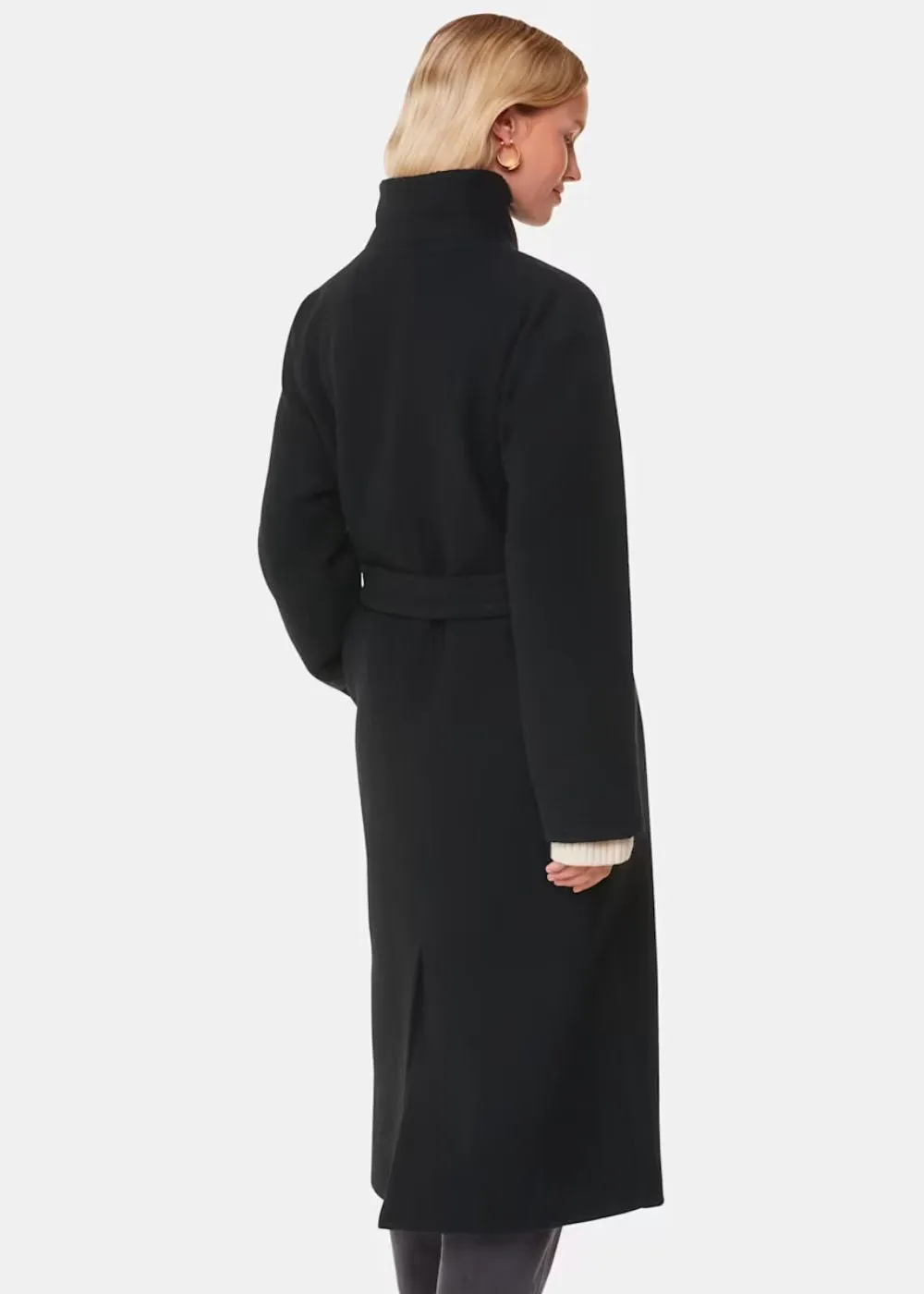 Whistles Morgan Funnel Neck Coat