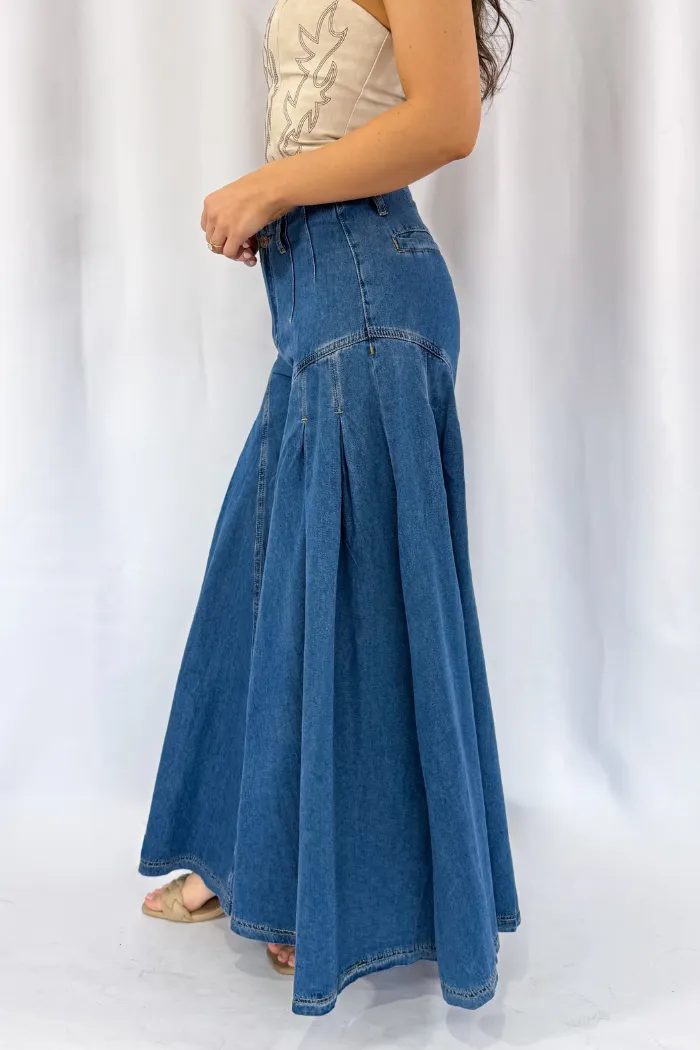 Wide Leg Denim in Medium Wash