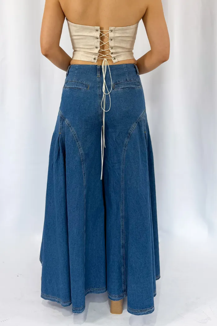 Wide Leg Denim in Medium Wash